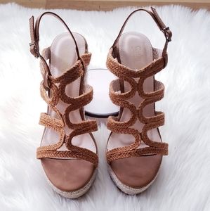 New Catherine malandrino brown wedges Size 9